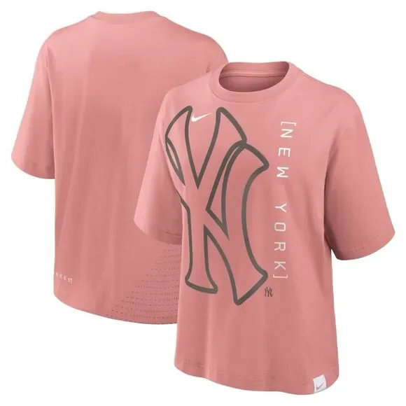 Nike New York Yankees pink Statement Boxy Tee - Picture 1 of 6